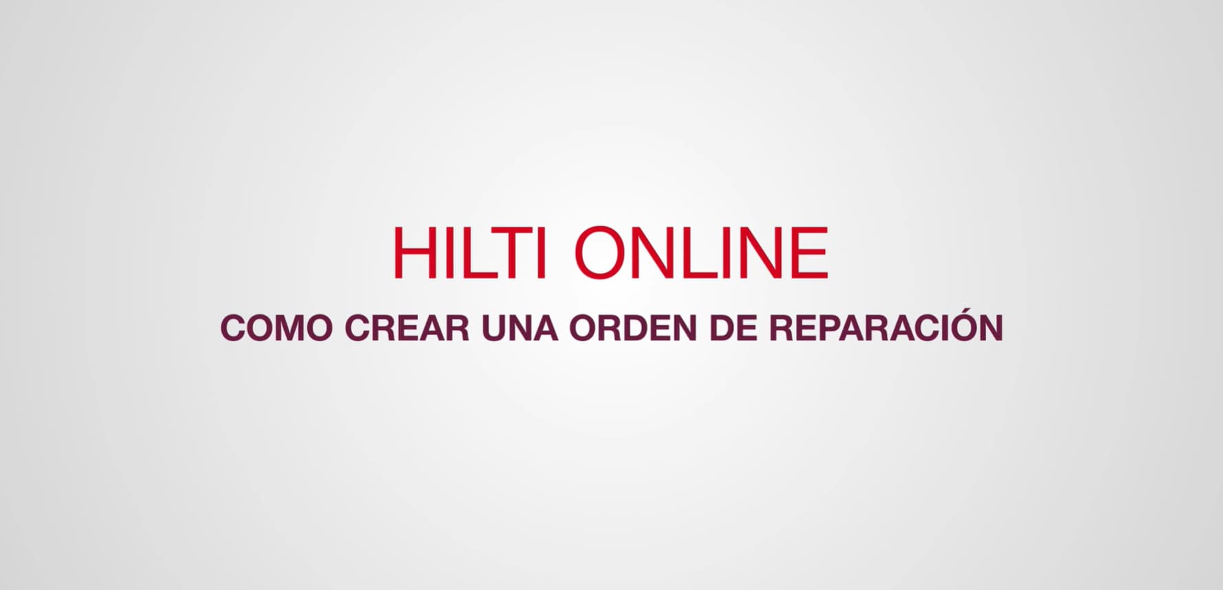 Crear una orden de reparación online