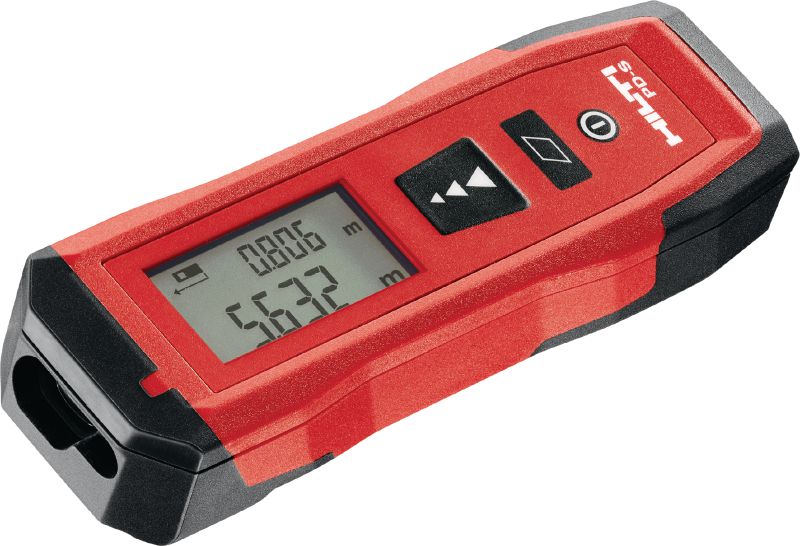 Medidor láser PD-S Medidor láser fácil de utilizar que permite medir distancias y áreas de hasta 60 m