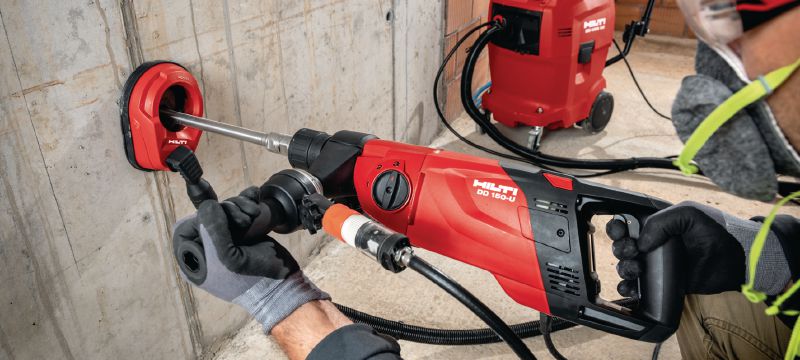 Image 9 of 12: Corona DD 150-U Versátil máquina de taladro con diamante para tareas manuales o con columna de taladro de orificios de 8-162 mm (5/16 - 6-3/8) de diámetro Aplicaciones 1