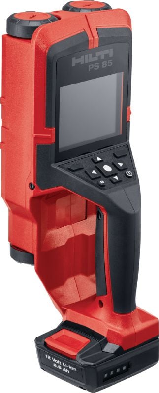 Escáner de pared PS 85 Escáner de pared y detector de pernos fáciles de usar para prevenir golpes al perforar o cortar cerca de objetos incrustados