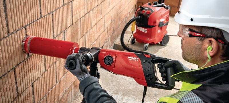 Image 6 of 12: Corona DD 150-U Versátil máquina de taladro con diamante para tareas manuales o con columna de taladro de orificios de 8-162 mm (5/16 - 6-3/8) de diámetro Aplicaciones 1