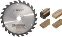 Disco de sierra circular para madera Hoja para sierra circular básica para cortes universales de madera