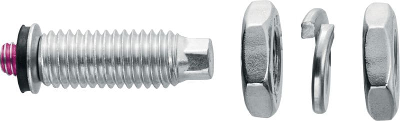 Perno ajustable S-BT-ER Perno roscado atornillado (acero inoxidable, rosca Whitworth) para conexiones eléctricas en acero en entornos altamente corrosivos