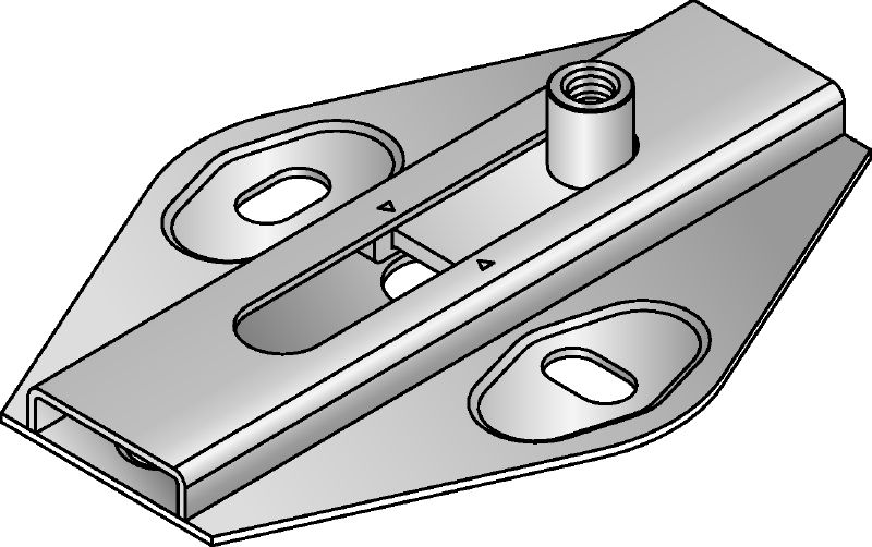 Conector deslizante MSG 1,0 Conector deslizante galvanizado para aplicaciones de calefacción y refrigeración de carga ligera