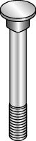 Manguito guía MFT-GS 6,5 x 10 A2 Tornillo galvanizado en caliente (HDG) que facilita la fijación y el ajuste con una sola mano de los conectores MI y MIQ
