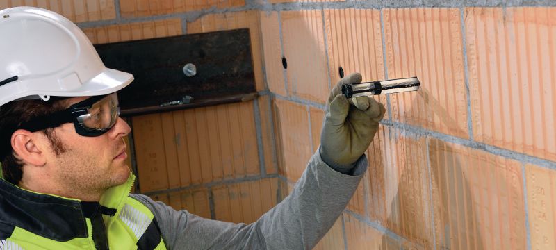 Tubo de tamiz HIT-SC Manguitos de tamiz compuestos modulares, para fijaciones de mampostería Aplicaciones 1