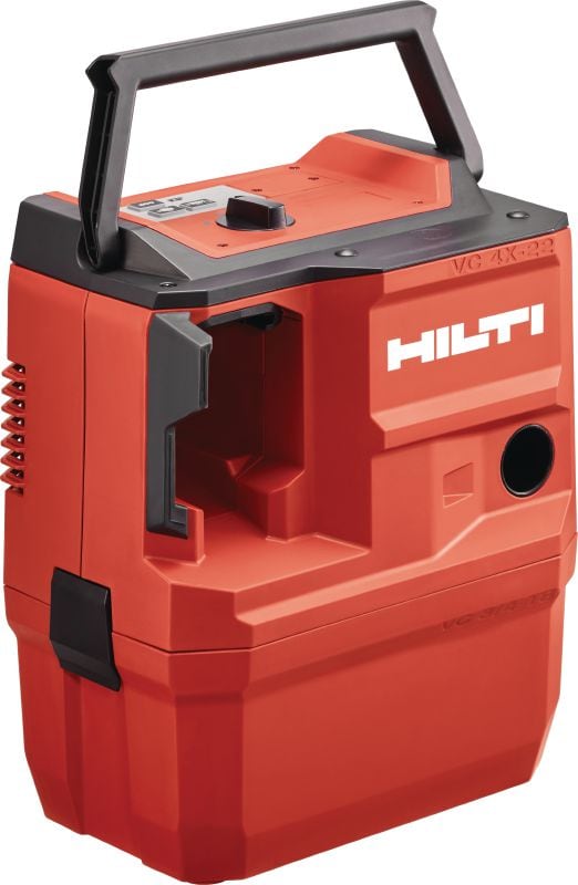 VC 4LX-22 T8 Extractor de polvo a batería de clase L Compacto y potente extractor de polvo a batería con mochila opcional para la conexión con herramientas eléctricas y limpiezas en el lugar de trabajo (húmedo y seco), depósito de 8 l (2 galones) (batería Nuron)