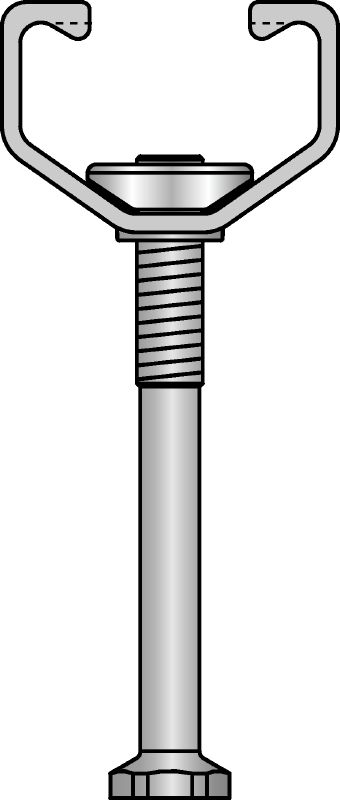 Carril embebido estándar HAC-T Carriles de anclaje embebidos dentados de tamaño y longitud estándar con las aprobaciones necesarias para soportar cargas 3D