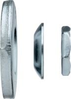 Go to slide 2 of 3: Arandela de relleno (acero al carbono) Conjunto para llenar la hendidura anular en anclajes mecánicos y químicos (acero al carbono)
