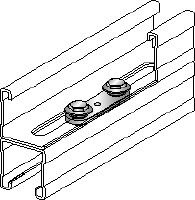 Conector de carril MQZ-F Conector de carril galvanizado en caliente (HDG) para la creación de carriles dobles