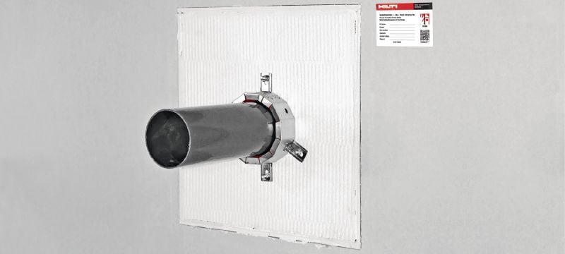 Panel intumescente CP 670 Sistema de panel de revestimiento intumescente con una amplia variedad de aprobaciones para sellado de aberturas medianas a grandes. Aplicaciones 1