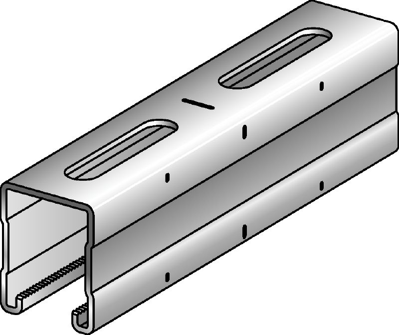 Perfil de canal C MQ-52-R Perfil de Canal C (A4) de acero inoxidable para aplicaciones de carga media