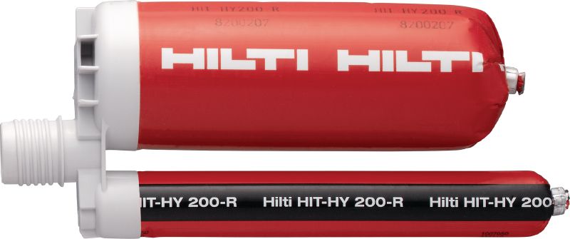Anclaje químico HIT-HY 200-R Resina híbrida, alto rendimiento para conexiones barras/anclajes de altas cargas