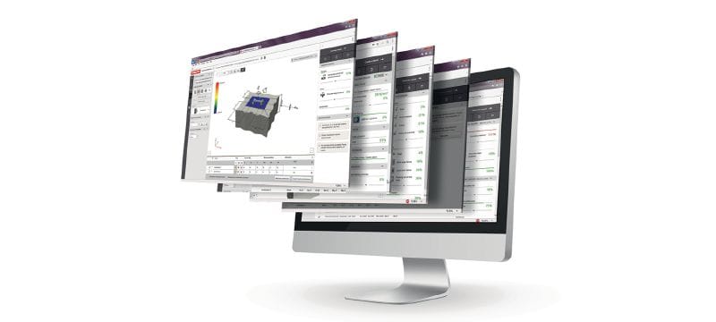 Software de diseño estructural PROFIS Engineering Suite Software de diseño de anclajes de ingeniería estructural con códigos y aprobaciones, cálculos del Método de elementos finitos basados ​​en componentes y una variedad de métodos de sujeción