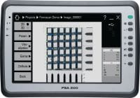 Software de aplicación PSA 200 Aplicación de análisis y visualización de datos escaneados de los sistemas de detección Ferroscan y X-Scan en el dispositivo de tableta PSA 200