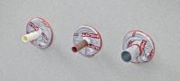 Go to slide 4 of 6: Discos para cables cortafuegos CFS-D de 1 Discos autoadhesivos de masilla intumescente para cables individuales y mazos de cables en aberturas de hasta 1 Aplicaciones 2