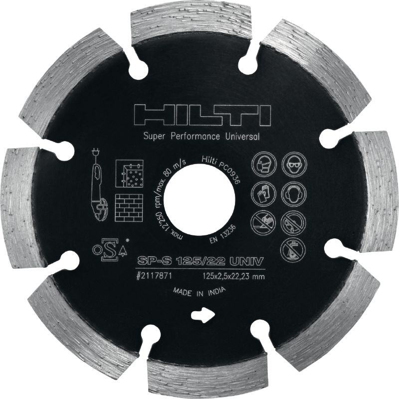 Disco de diamante universal SP Disco de diamante de alto desempeño para tareas de corte en distintos materiales base