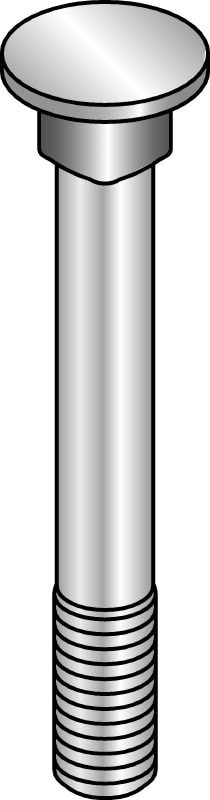 Manguito guía MFT-GS 6,5 x 10 A2 Tornillo galvanizado en caliente (HDG) que facilita la fijación y el ajuste con una sola mano de los conectores MI y MIQ
