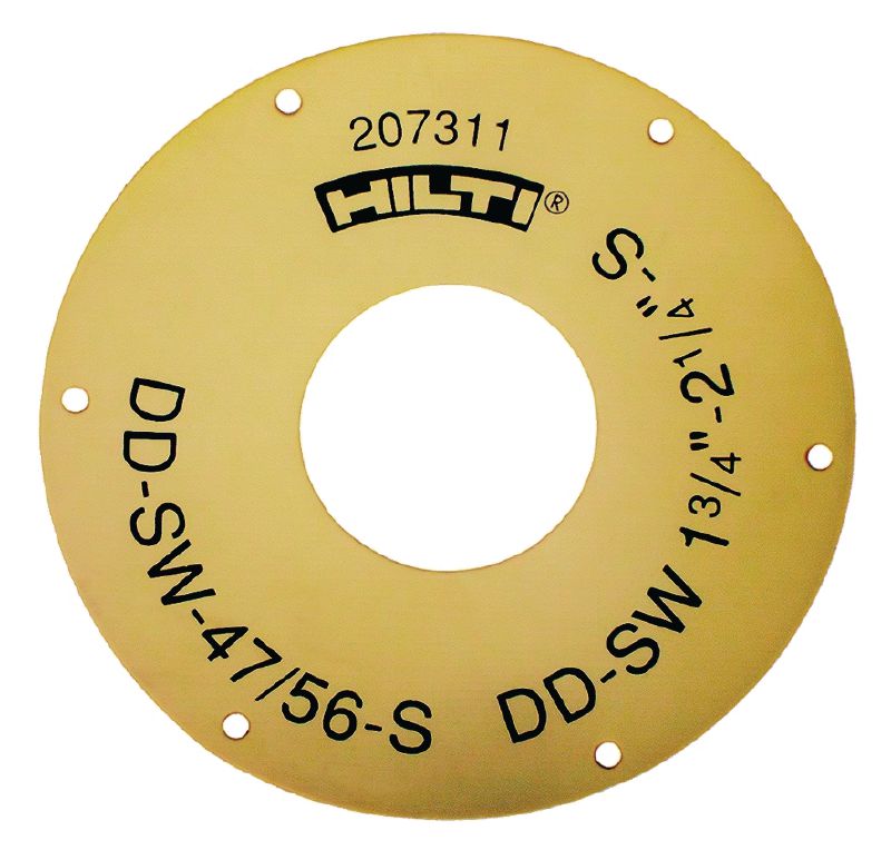 Arandela de junta DD-SW-S Junta para el colector de agua DD-WC-S para brocas corona con diámetros desde 8 mm (5/16) a 87 mm (3-7/16)