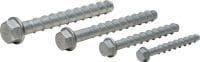 Anclaje de atornillado directo KH-EZ CRC Anclaje de atornillado directo de alto desempeño, con revestimiento resistente a la corrosión (acero al carbono galvanizado mecánicamente, cabeza hexagonal)